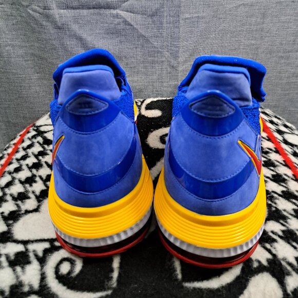%Size 17 Nike Lebron XVI 16 SB SuperBron Racer Blue Varsity Red Gold White A 12
